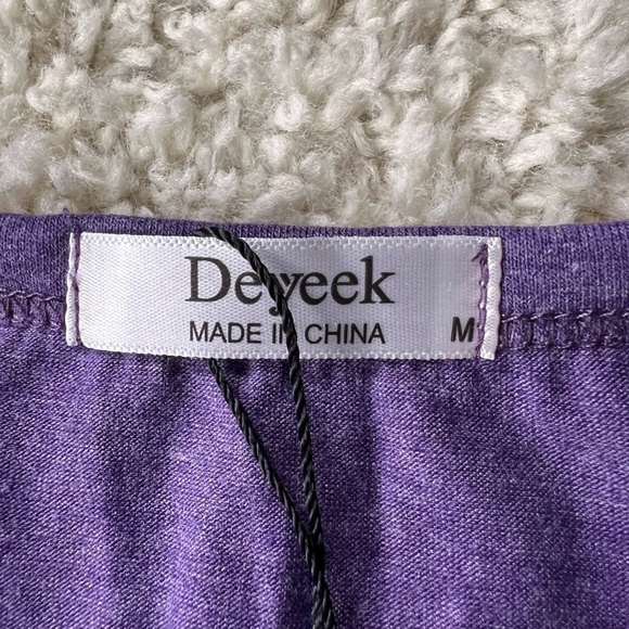 Women’s Medium Deyeek Purple Sleeveless Surgery Top - Picture 3 of 6